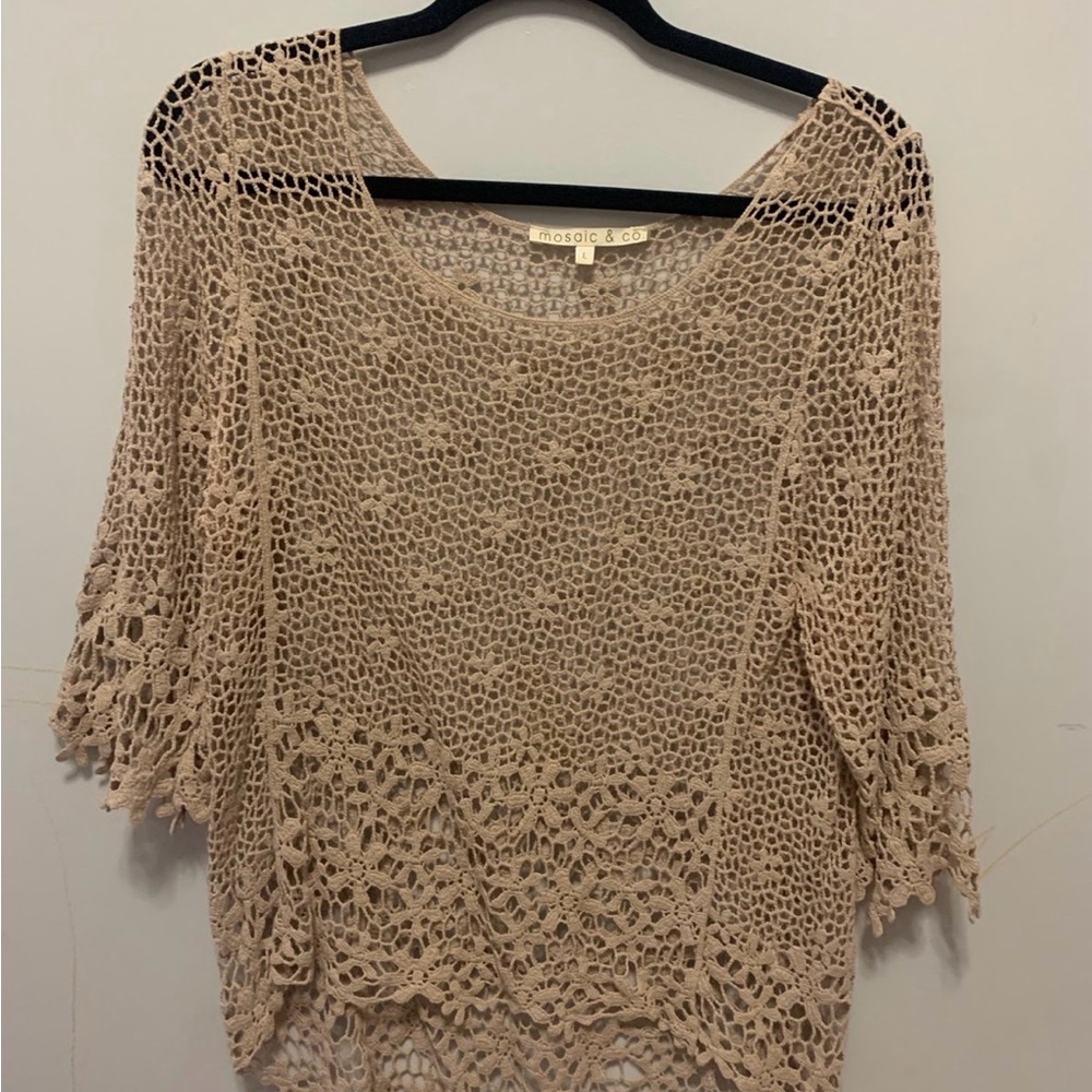 Mosaic & Co Knit Sweater Size Large